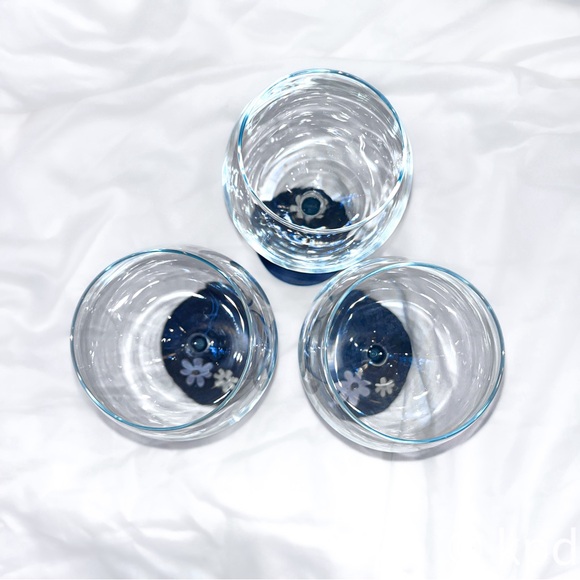 Artisan Crafted Unsigned Red Wine Goblets - Picture 7 of 7